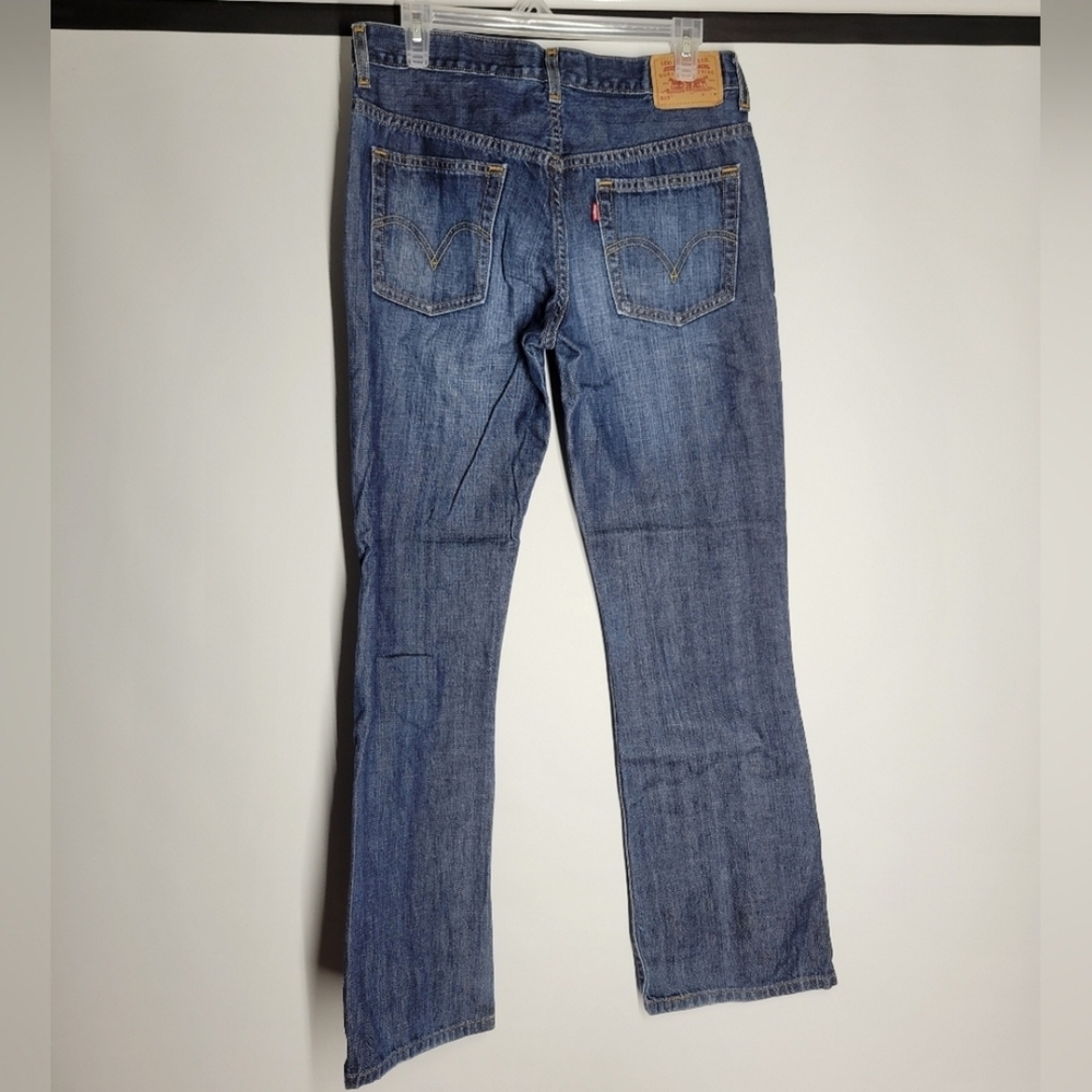 Levi's 515 Blue Boot Cut Lower Rise Jeans - Picture 2 of 5